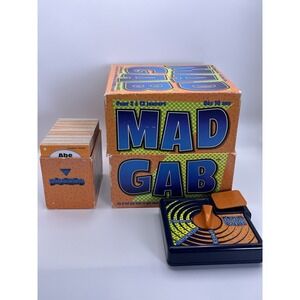Vintage 1995 Mad Gab Game Patch Products 27338 298 Cards Missing Stand